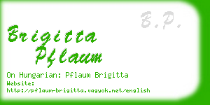 brigitta pflaum business card